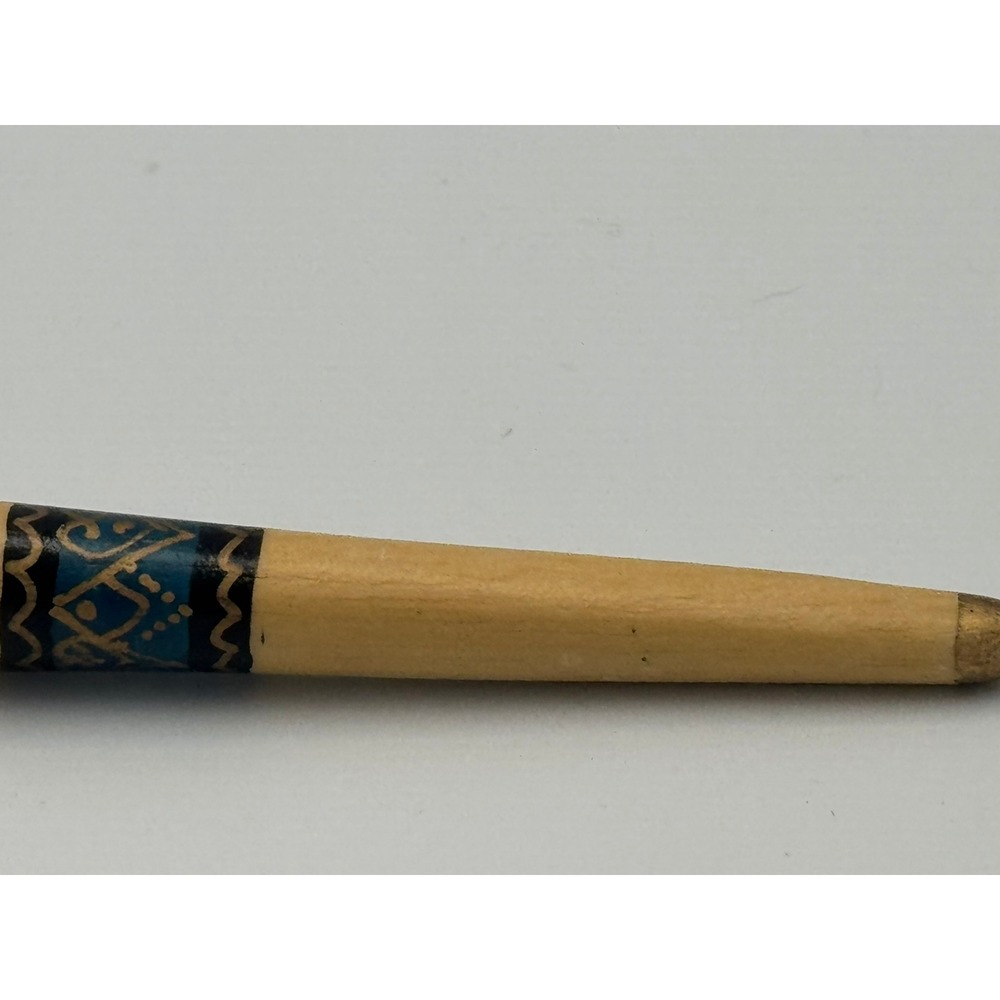 Vintage Hand Carved Wooden Dancer Ballpoint Pen Balinese Folk Art Souvenir - Picture 4 of 15